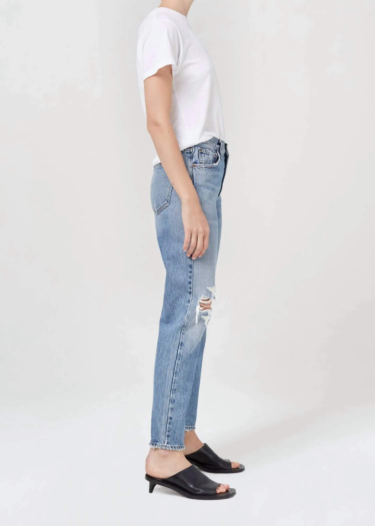 Agolde - Mia Mid Rise Straight Jeans
