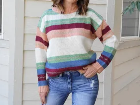 And The Why - Striped Knitted Sweater