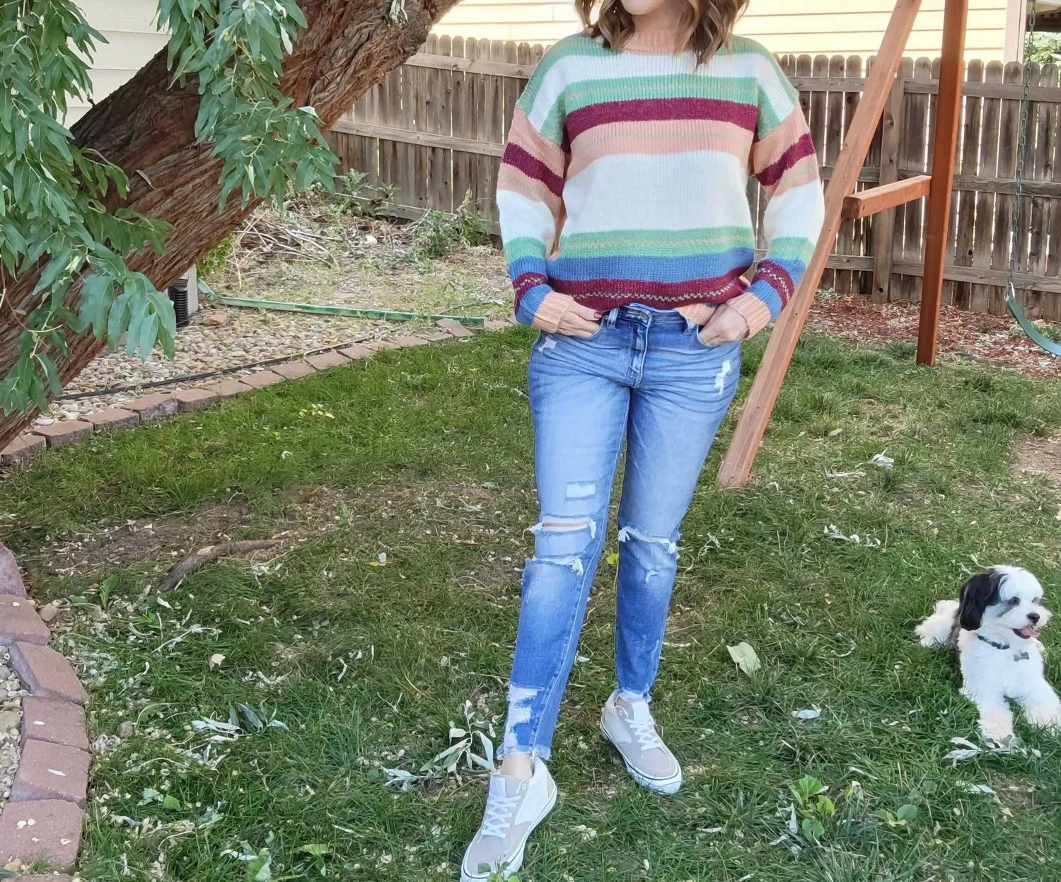 And The Why - Striped Knitted Sweater
