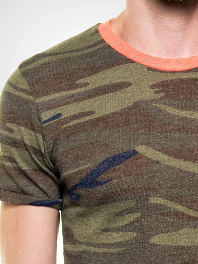 Camo Print Heather Crew