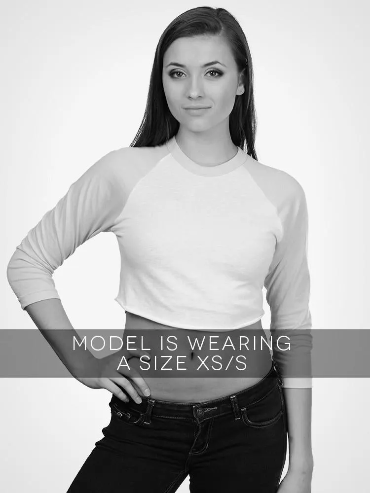 Cropped 3/4 Baseball Tee