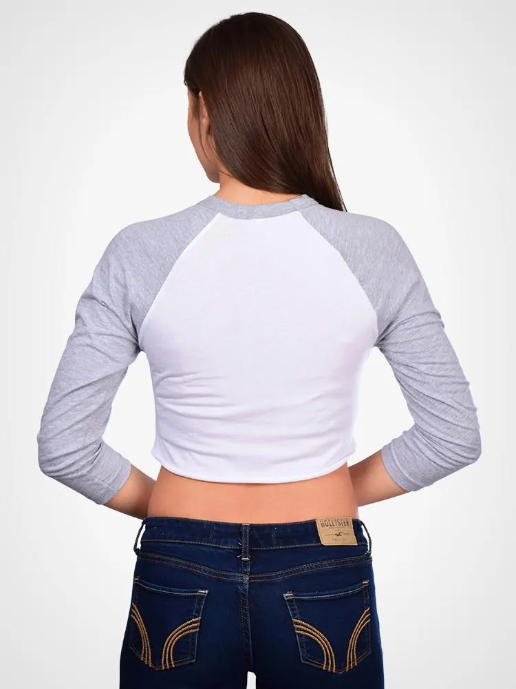 Cropped 3/4 Baseball Tee