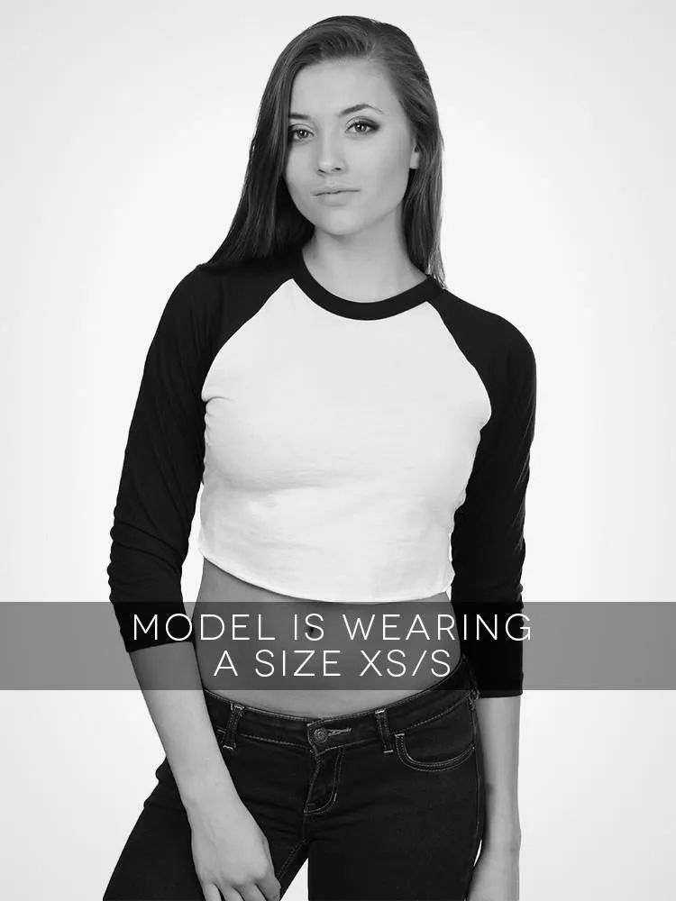 Cropped 3/4 Baseball Tee