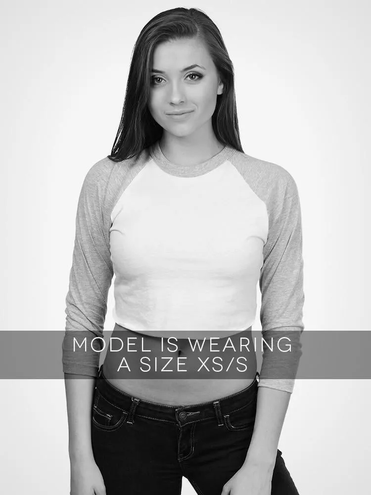Cropped 3/4 Baseball Tee