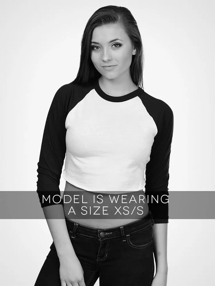 Cropped 3/4 Baseball Tee