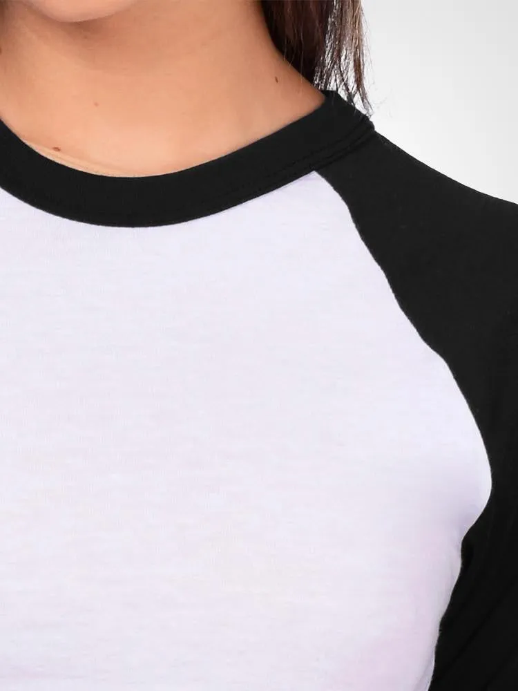 Cropped 3/4 Baseball Tee