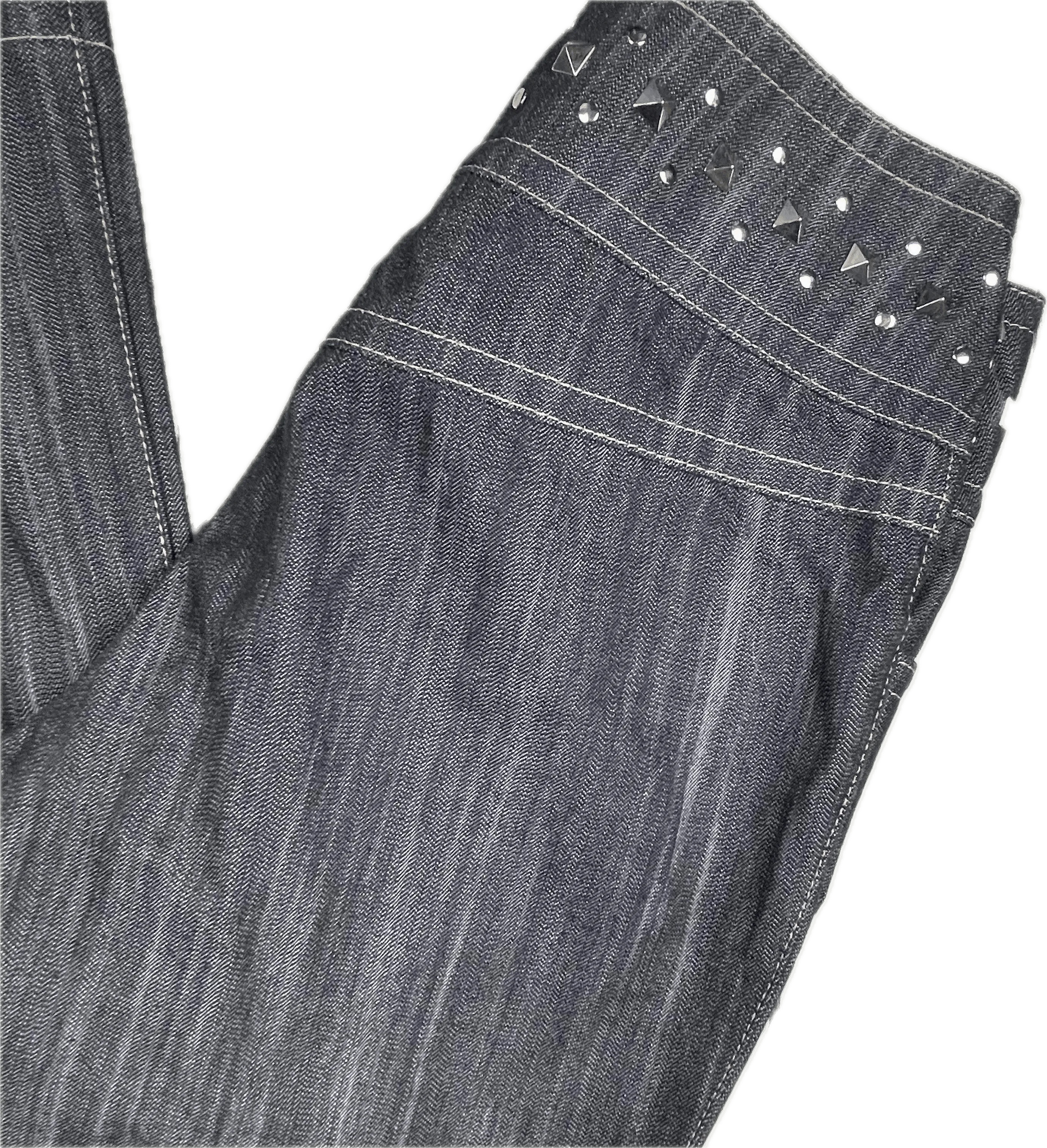 Escada Y2K Ladies Rhinestone Trim Jeans - Size 36 Euro or 7AU