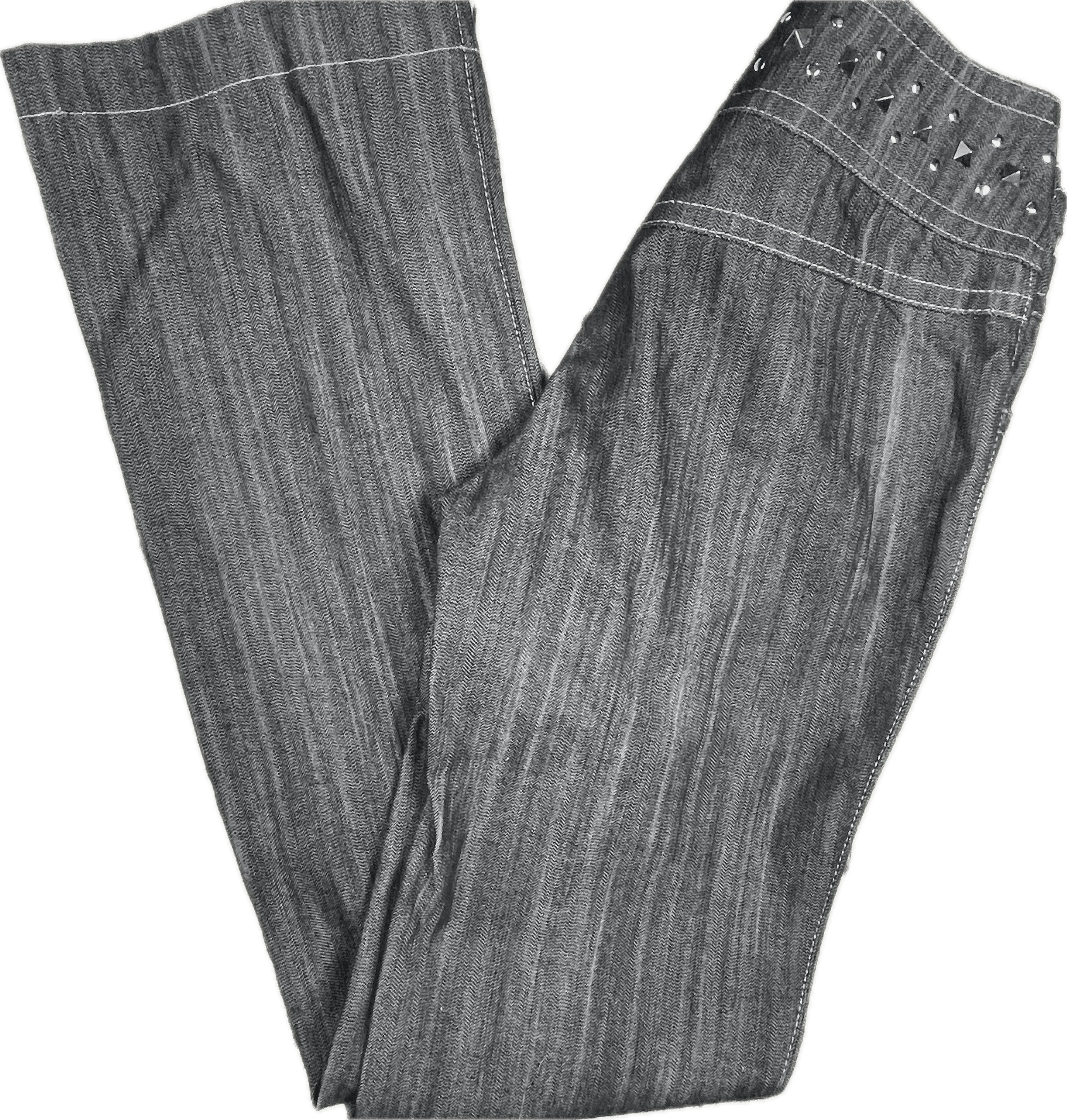 Escada Y2K Ladies Rhinestone Trim Jeans - Size 36 Euro or 7AU