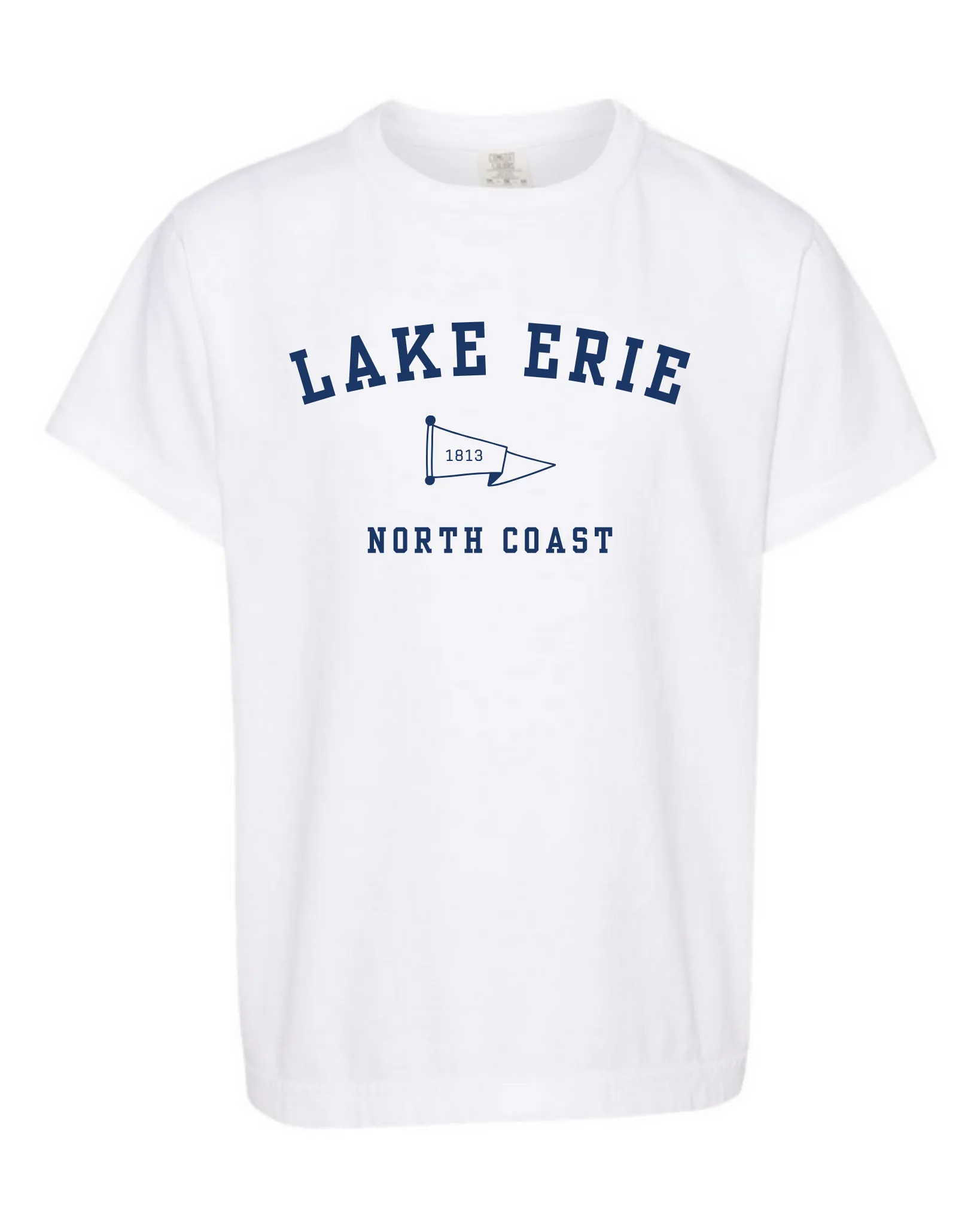 FINAL SALE Youth Lake Erie Flag Short Sleeve- White