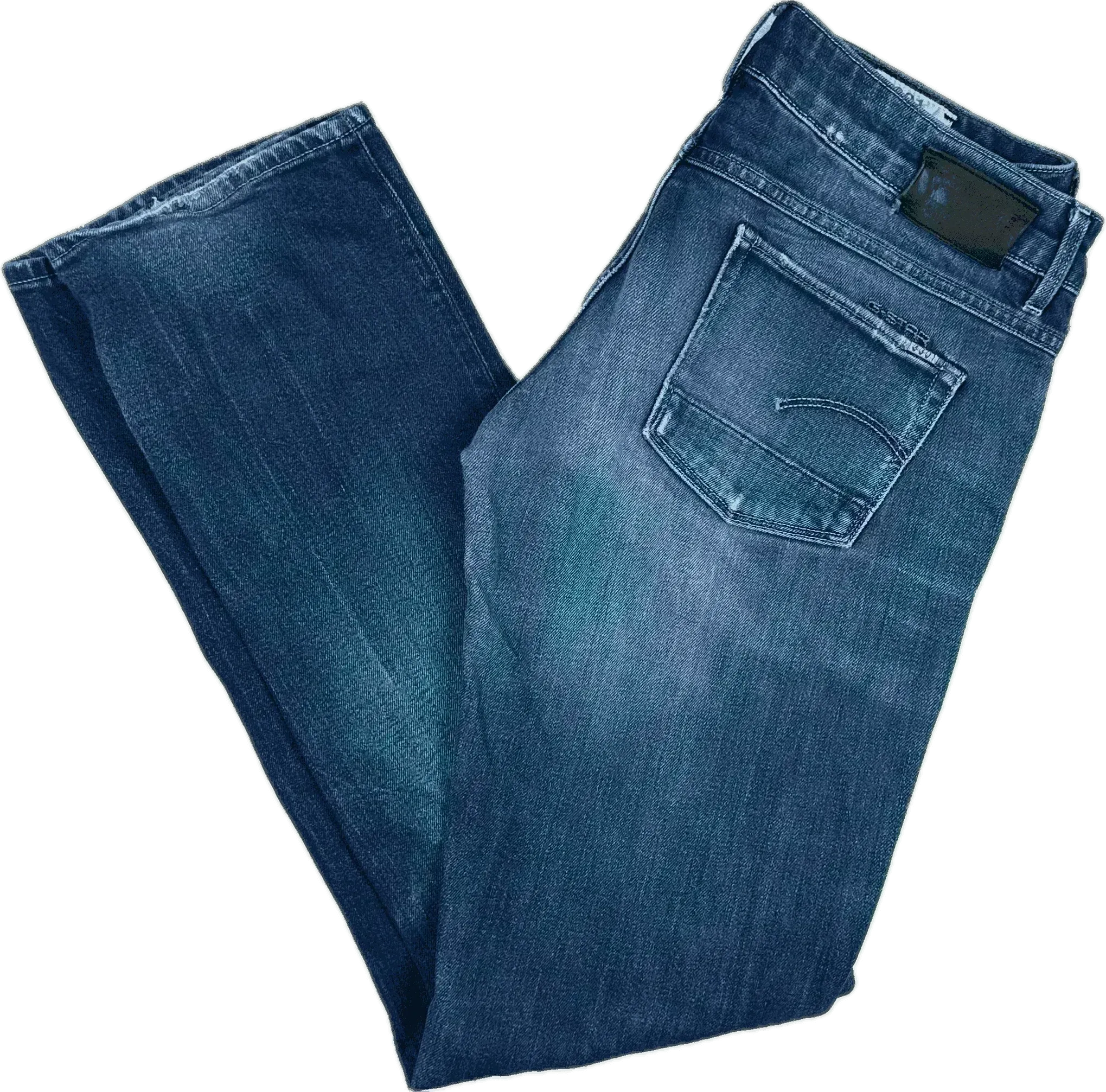 G Star RAW Womens '3301 Straight' Low RiseJeans -Size 29