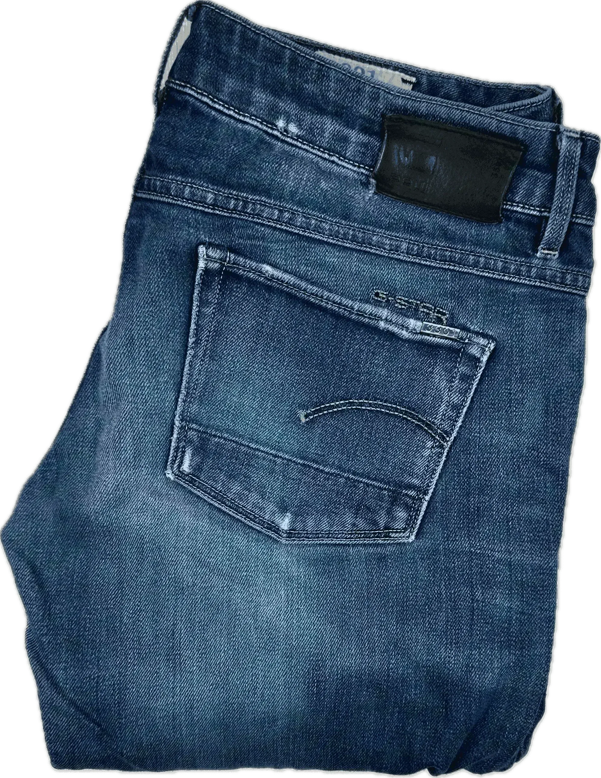 G Star RAW Womens '3301 Straight' Low RiseJeans -Size 29