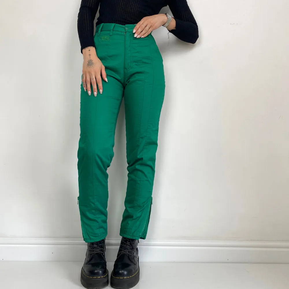 Green Heavyweight Trousers - XS
