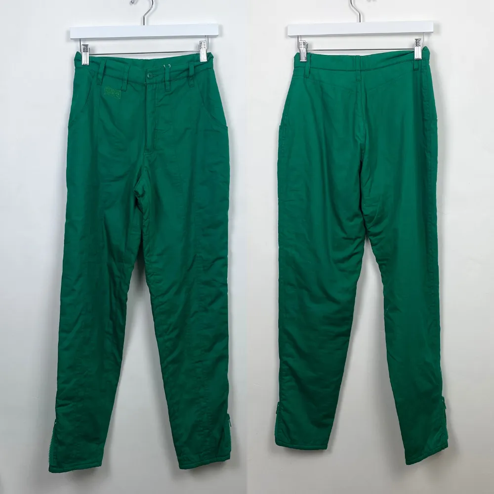 Green Heavyweight Trousers - XS