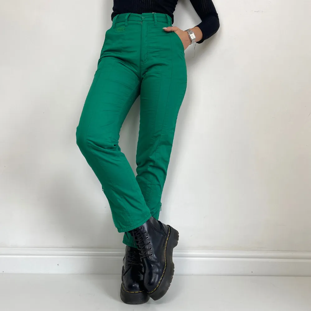 Green Heavyweight Trousers - XS