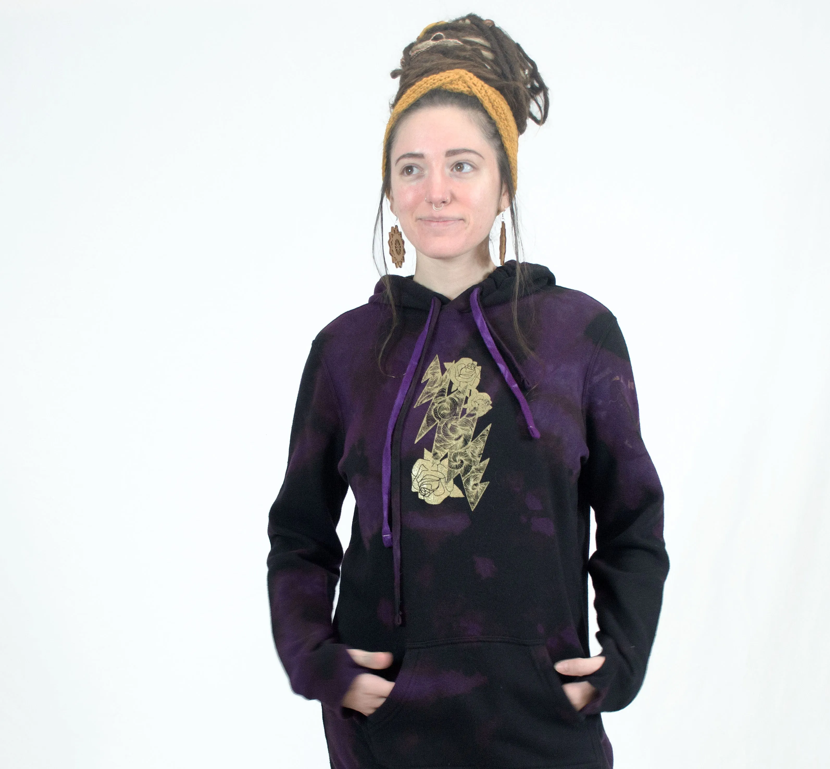 Hoodie Dress | Glitter   Gold