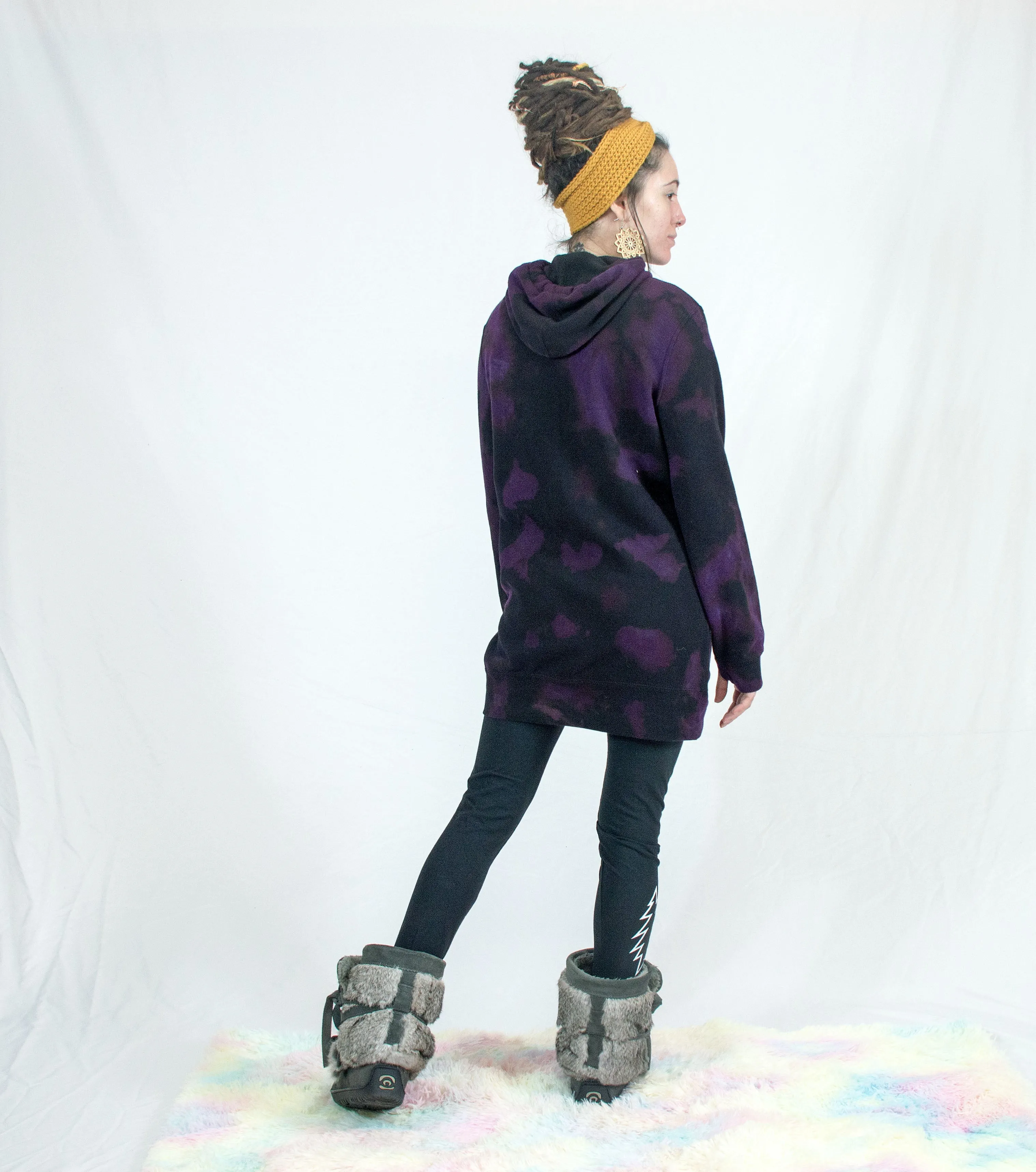 Hoodie Dress | Glitter   Gold