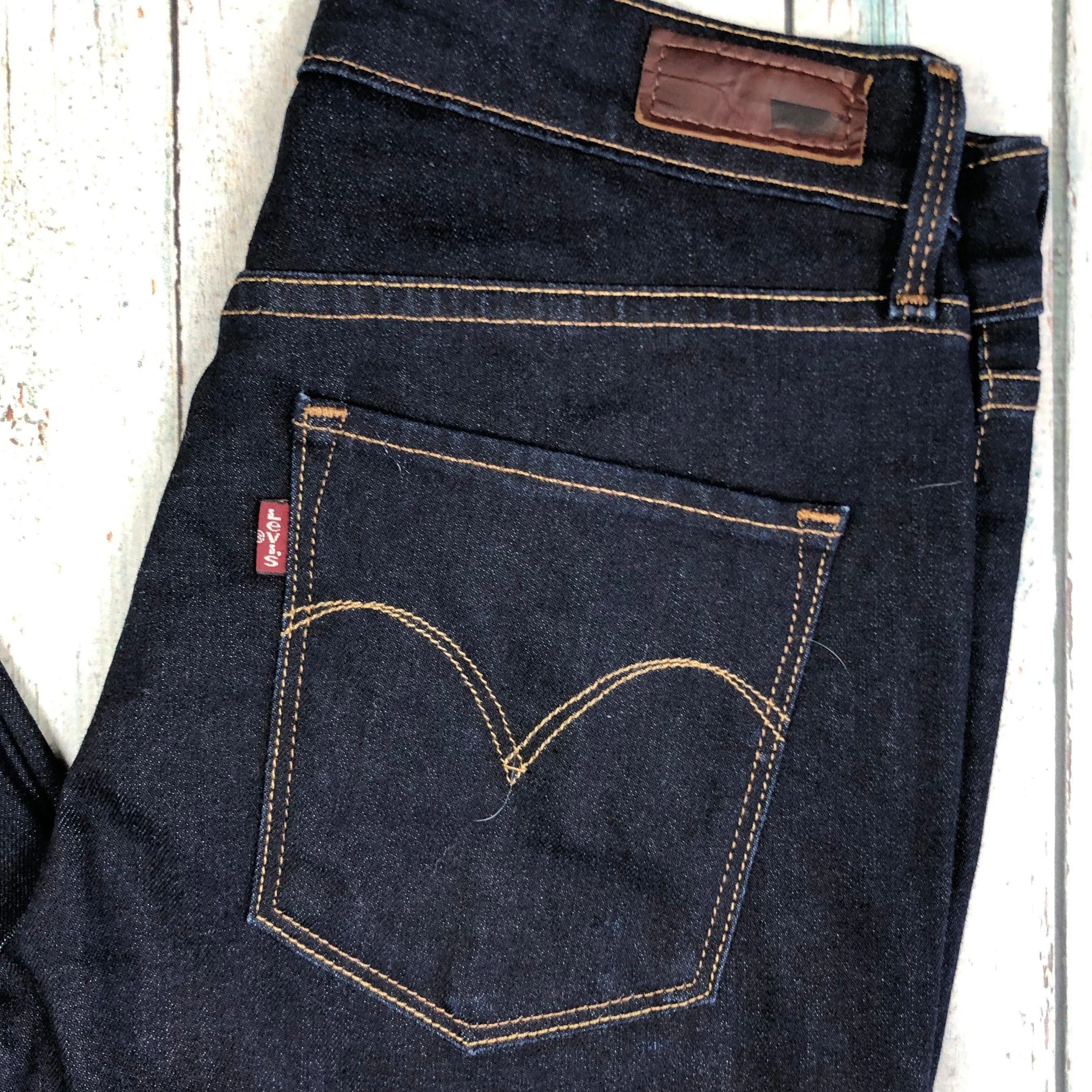 Levis Demi Curve Mid Rise Slim Stretch Denim Jeans- Size 27