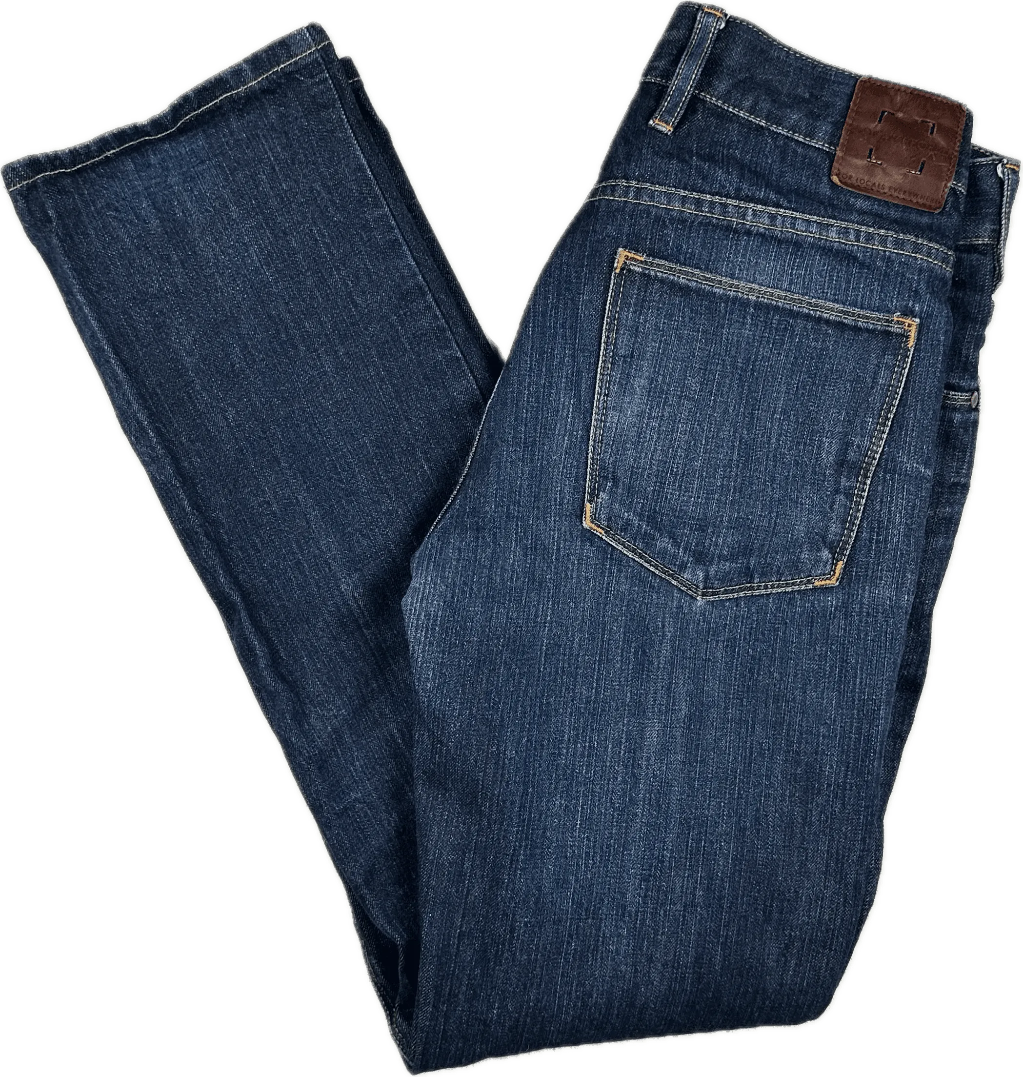 Local People Japanese  Denim Slim Straight Jeans - Size 31/34