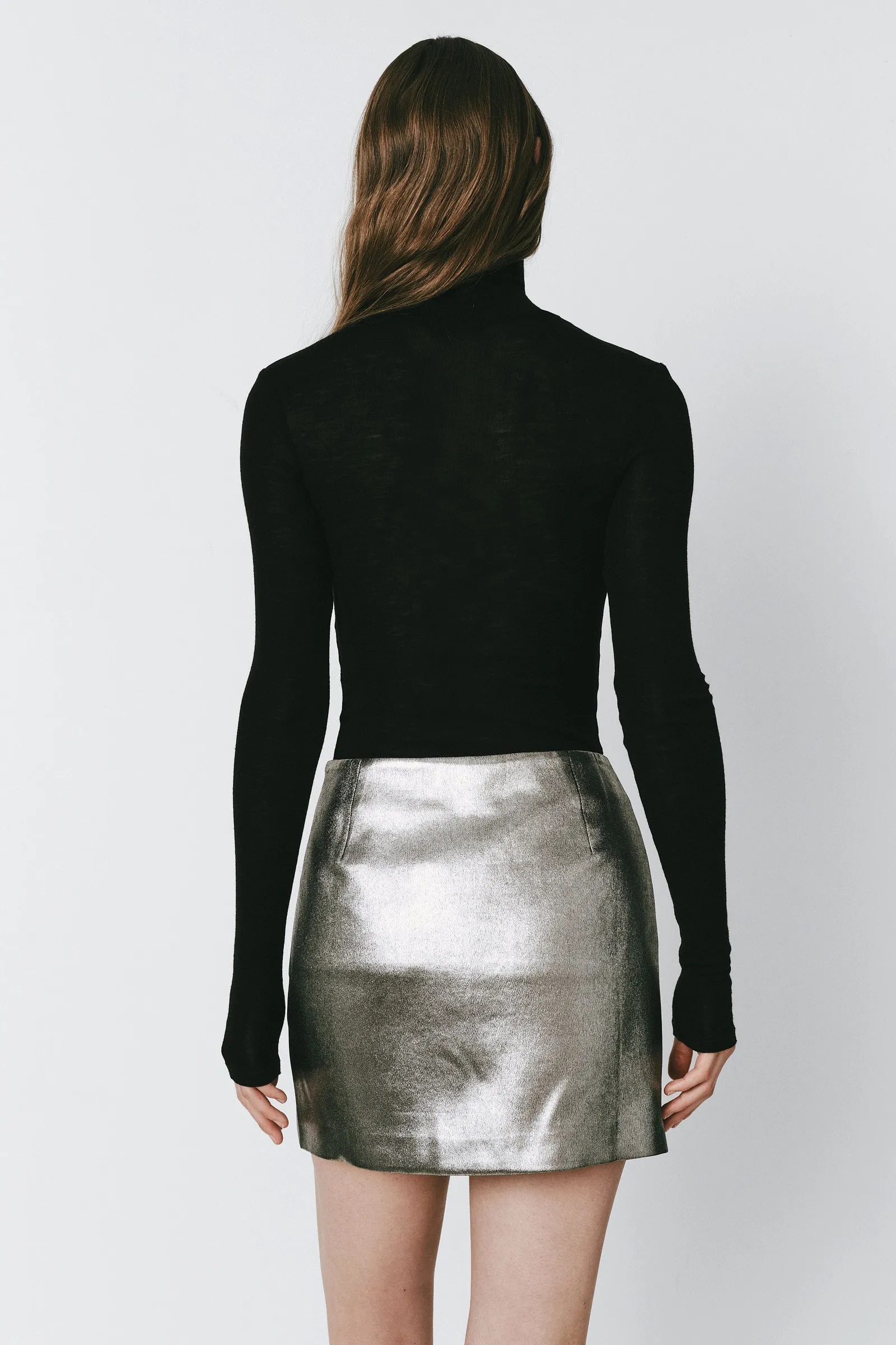 Loyse Shiny Metallic Skirt