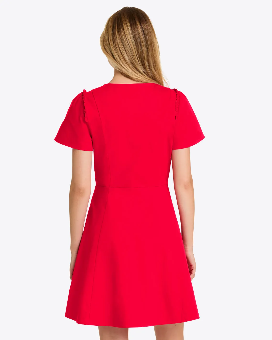 Mae Love Circle Dress in Red