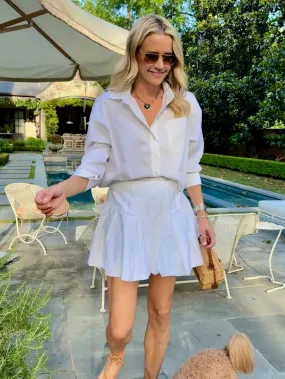 MASON'S DAUGHTER | Harper Skirt, White Poplin