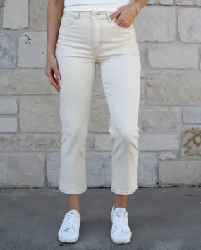 Mel's Fave Cropped Straight Leg - Natural
