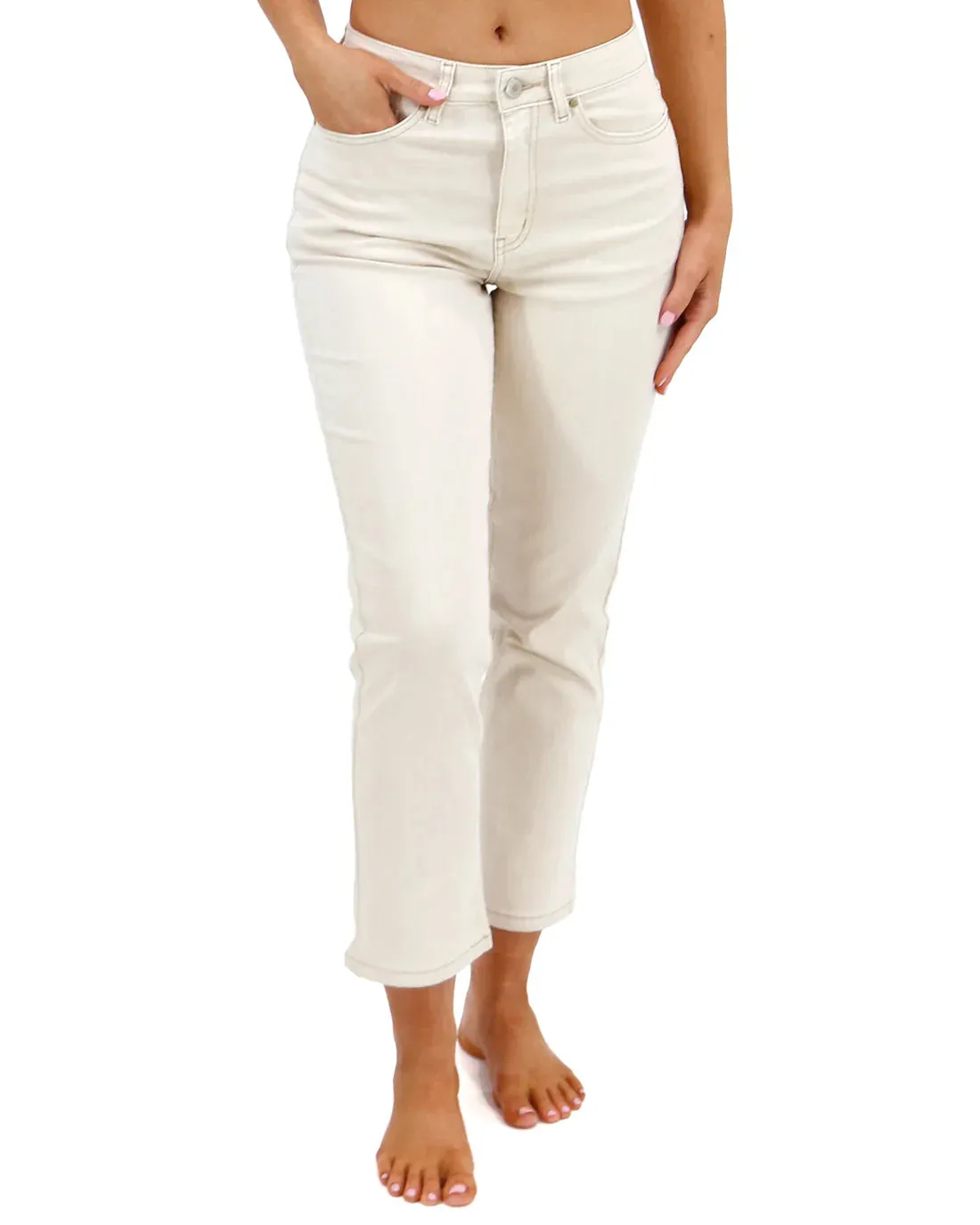 Mel's Fave Cropped Straight Leg - Natural