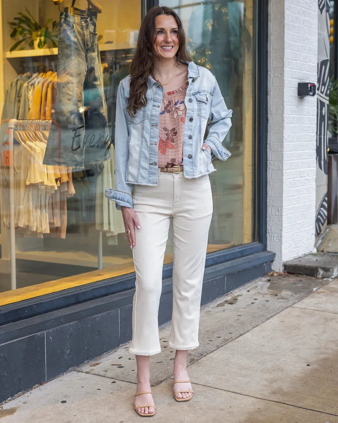 Mel's Fave Cropped Straight Leg - Natural