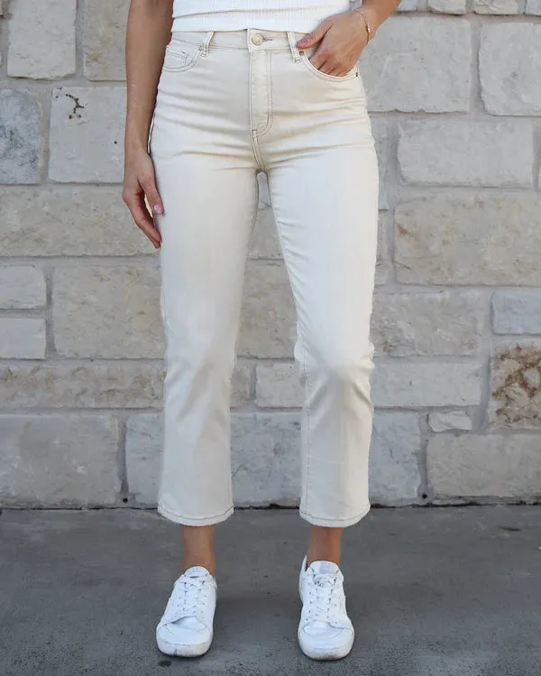 Mel's Fave Cropped Straight Leg - Natural