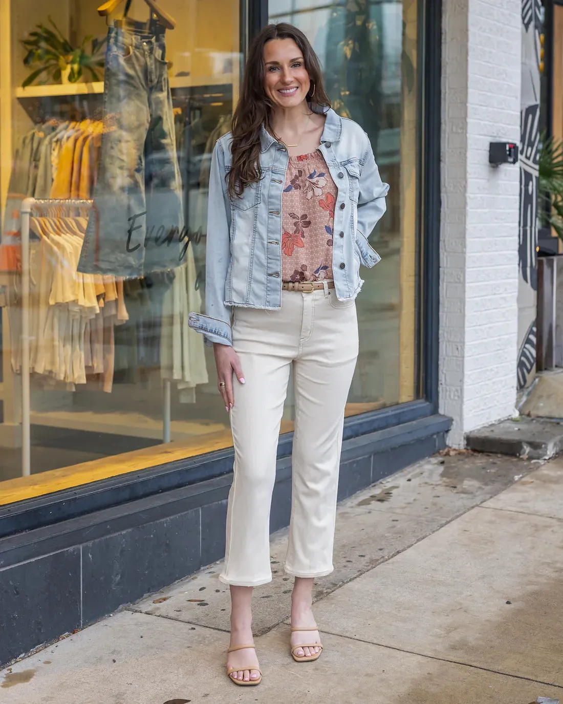 Mel's Fave Cropped Straight Leg - Natural