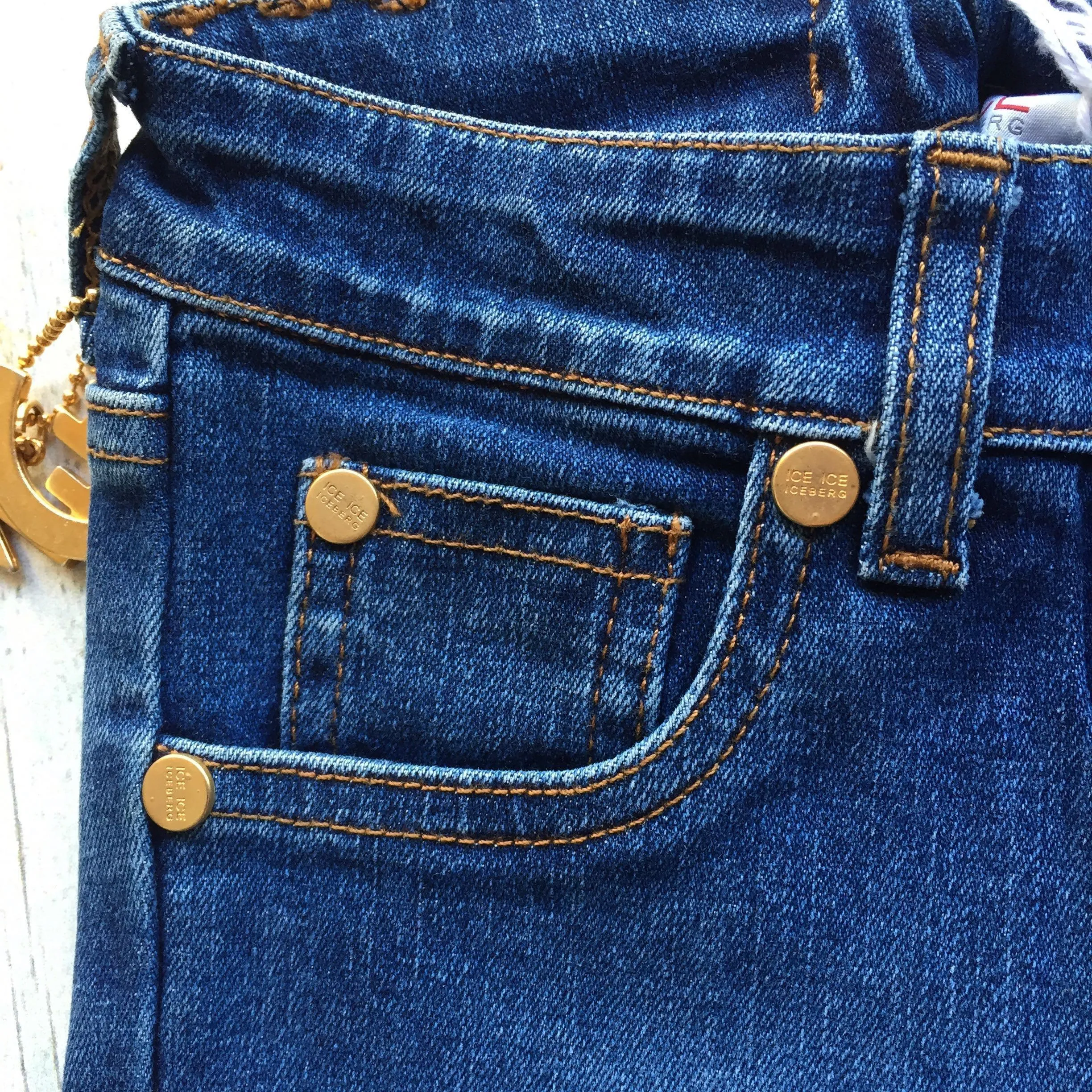 NWT - ICE ICE by Iceberg Girls Stretch Jeans - Size 8