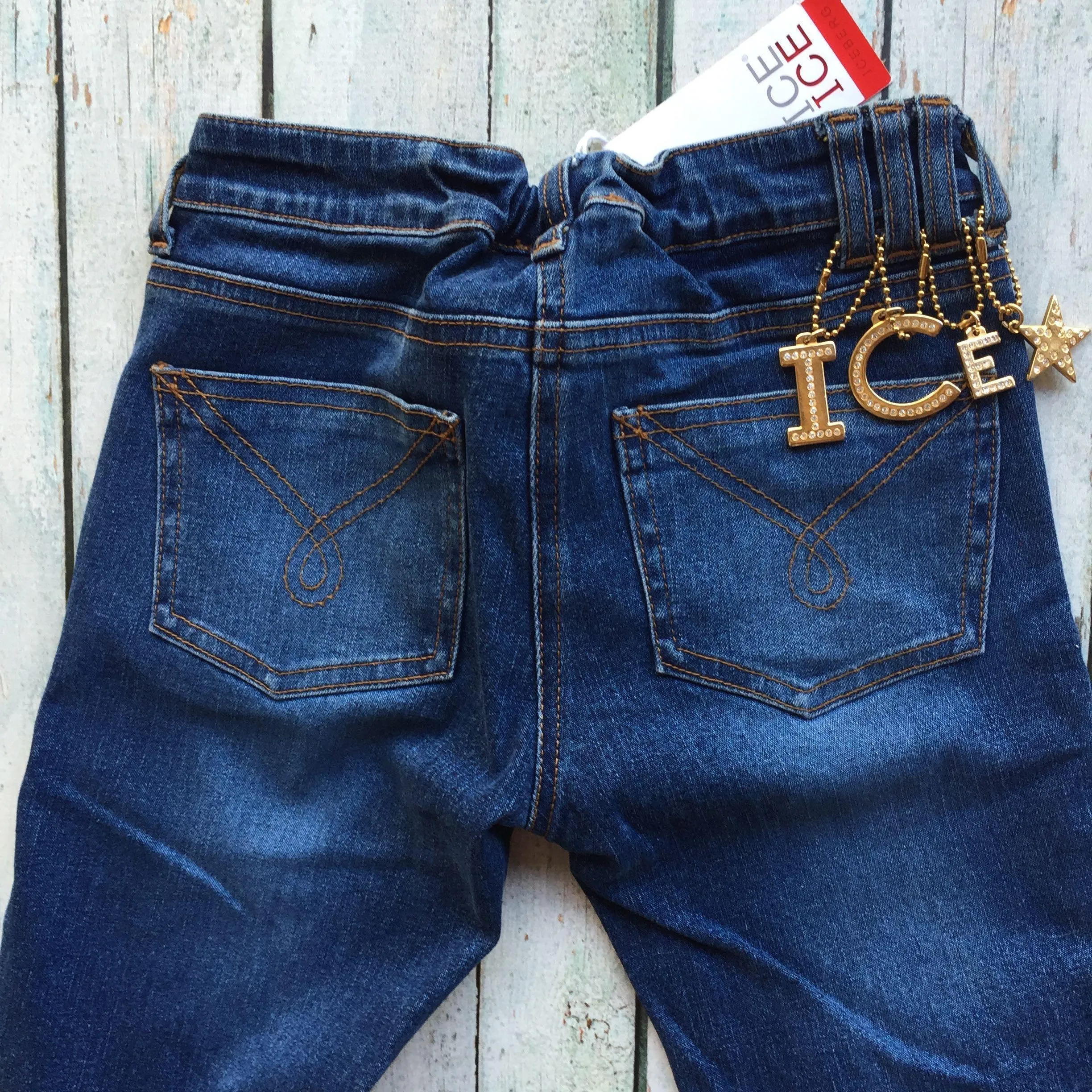 NWT - ICE ICE by Iceberg Girls Stretch Jeans - Size 8