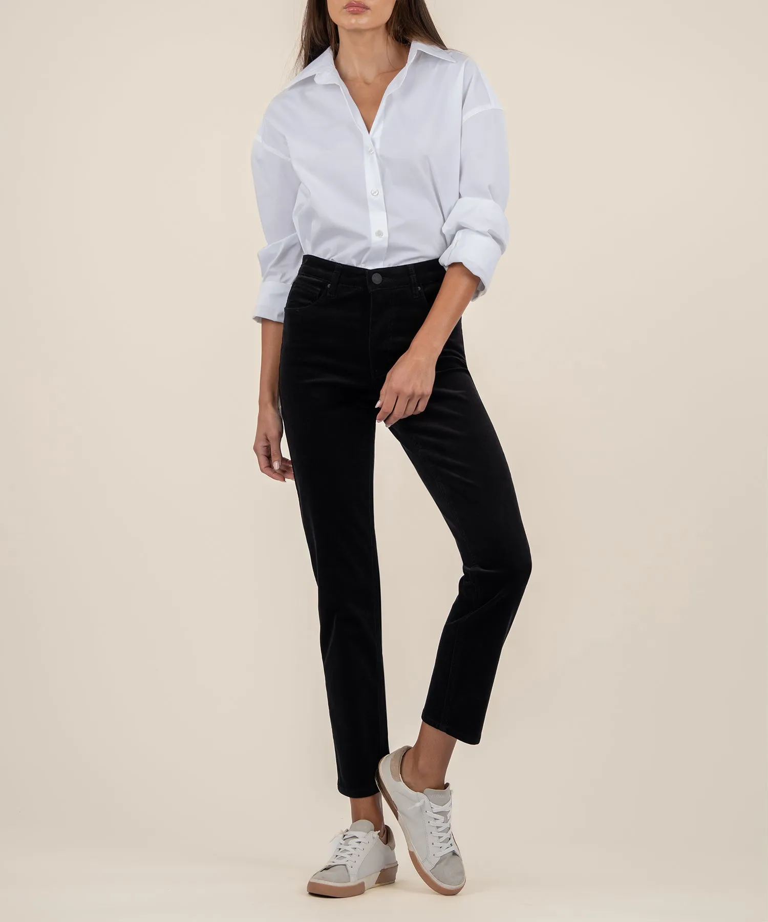 Rachael Corduroy Mom Jean, Long