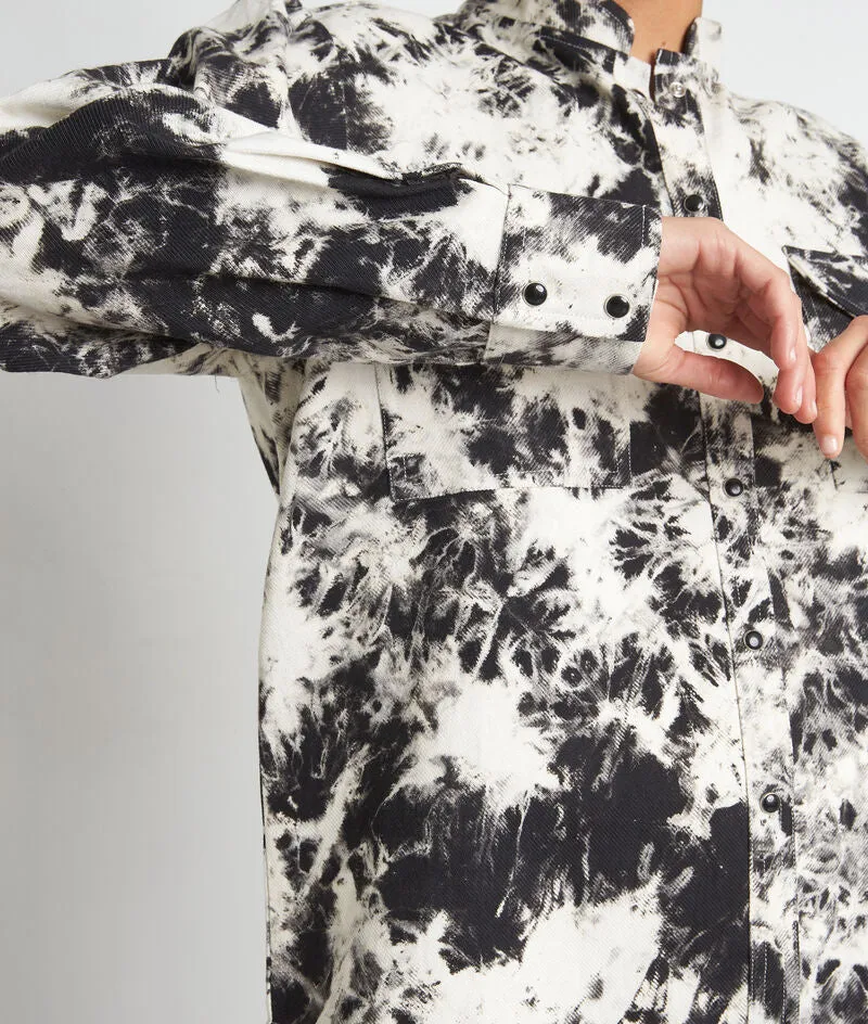 ROMY COTTON TIE-DYE OVERSHIRT