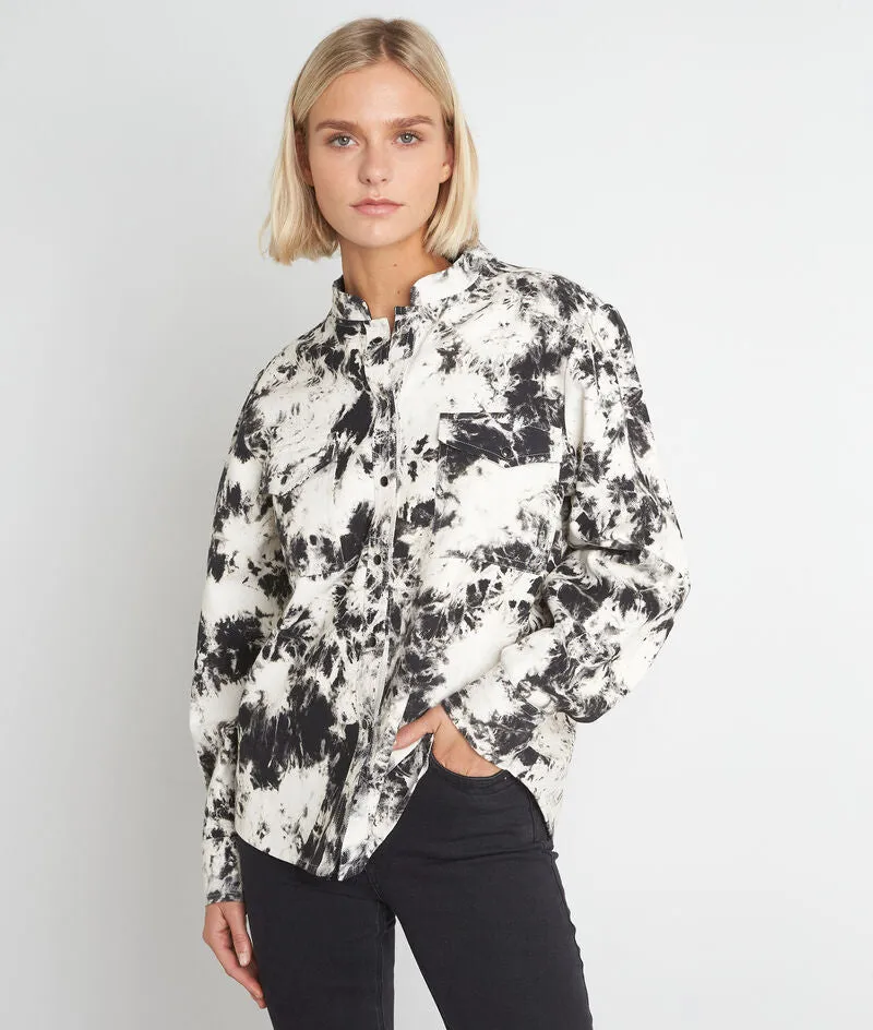 ROMY COTTON TIE-DYE OVERSHIRT