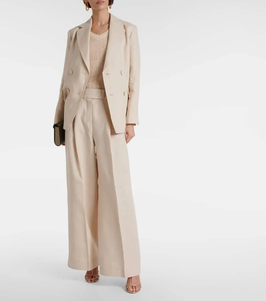 'S Max Mara Laura double-breasted linen blazer
