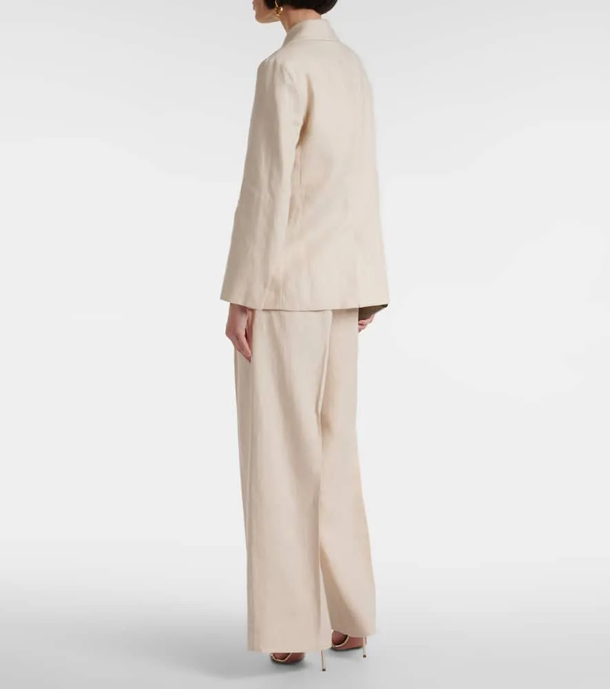 'S Max Mara Laura double-breasted linen blazer
