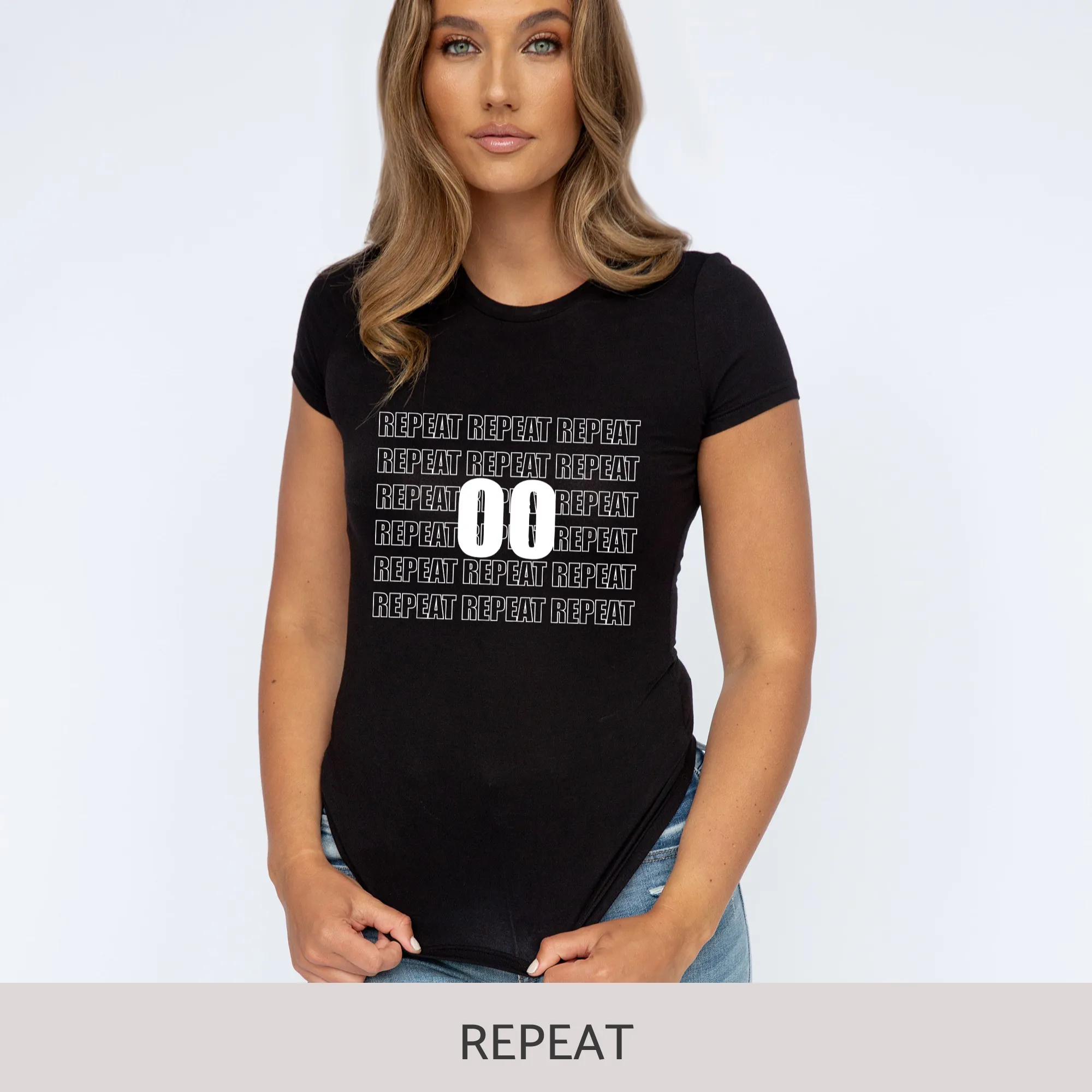 Slim-Fit Short Sleeve Tee in Black