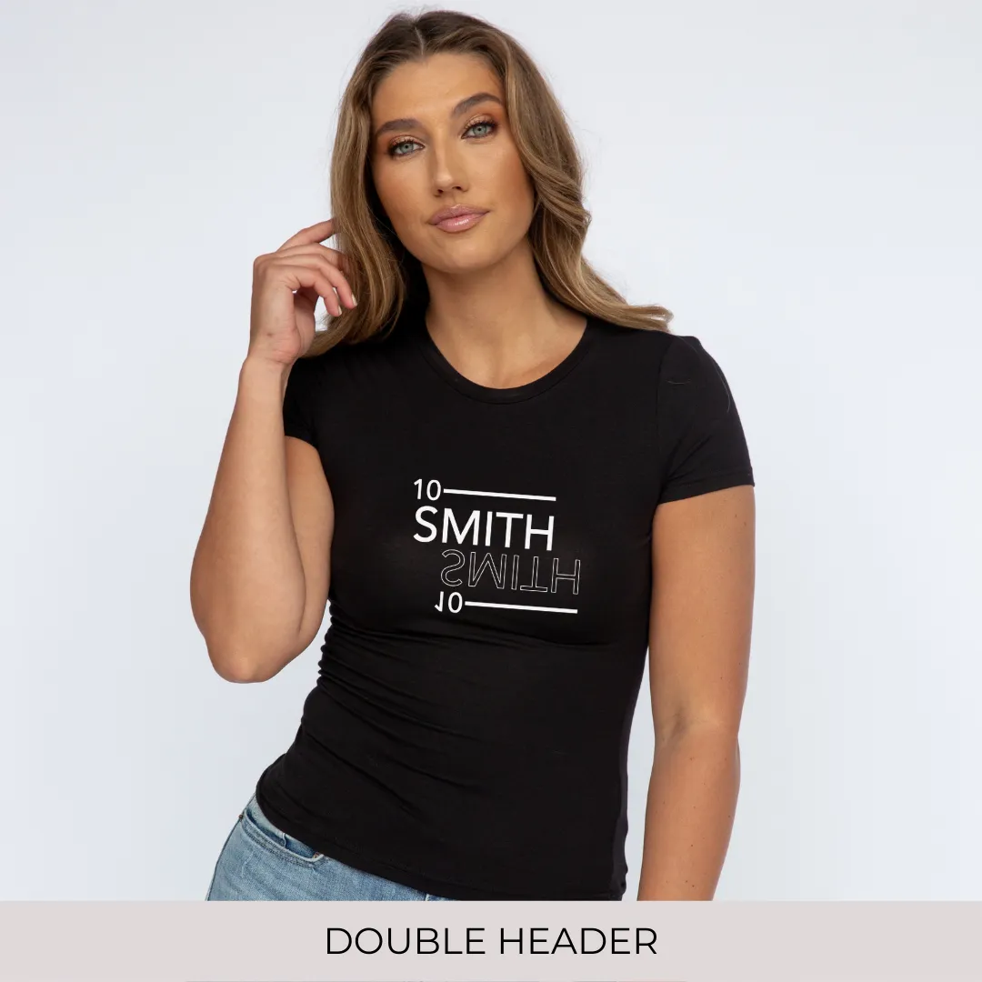 Slim-Fit Short Sleeve Tee in Black
