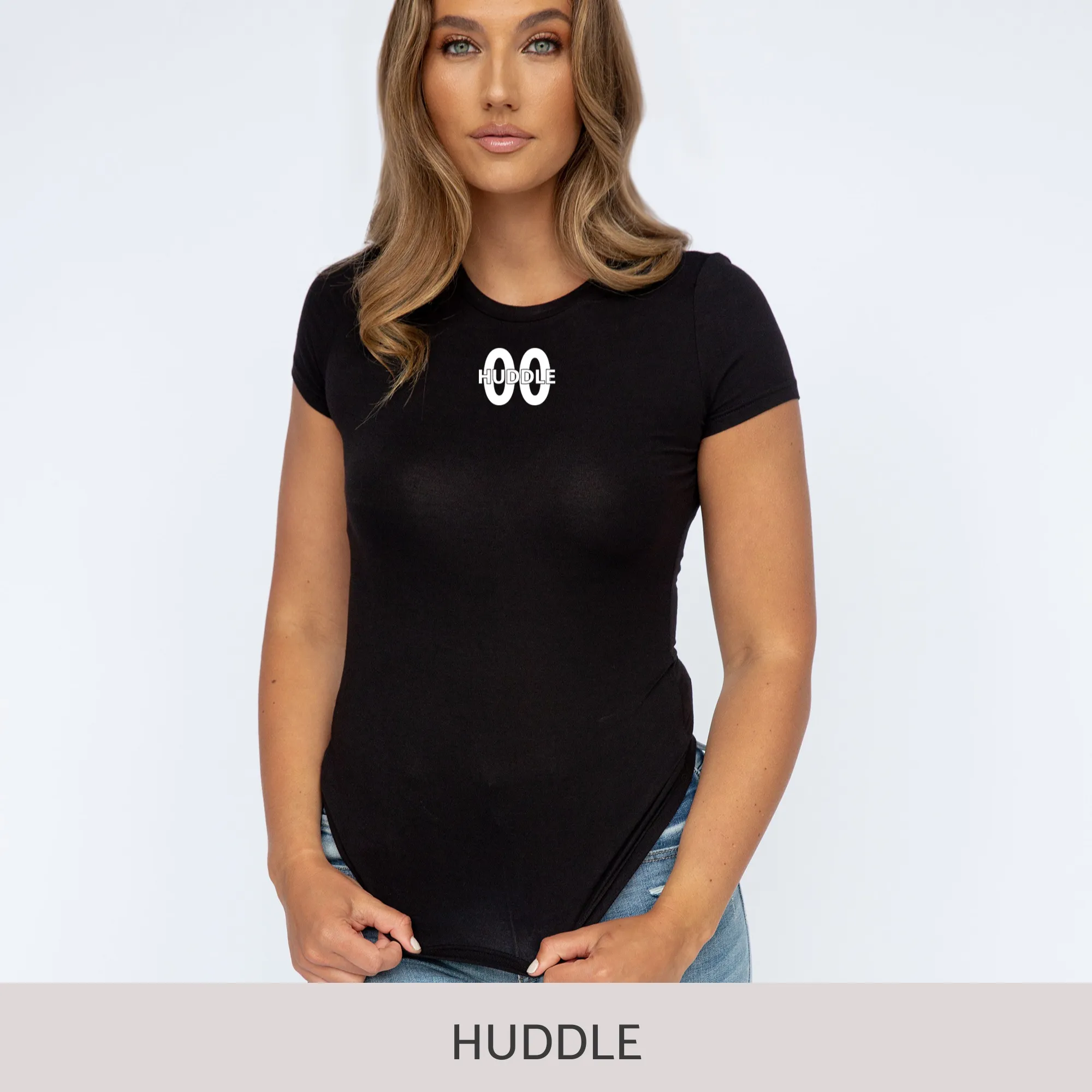 Slim-Fit Short Sleeve Tee in Black