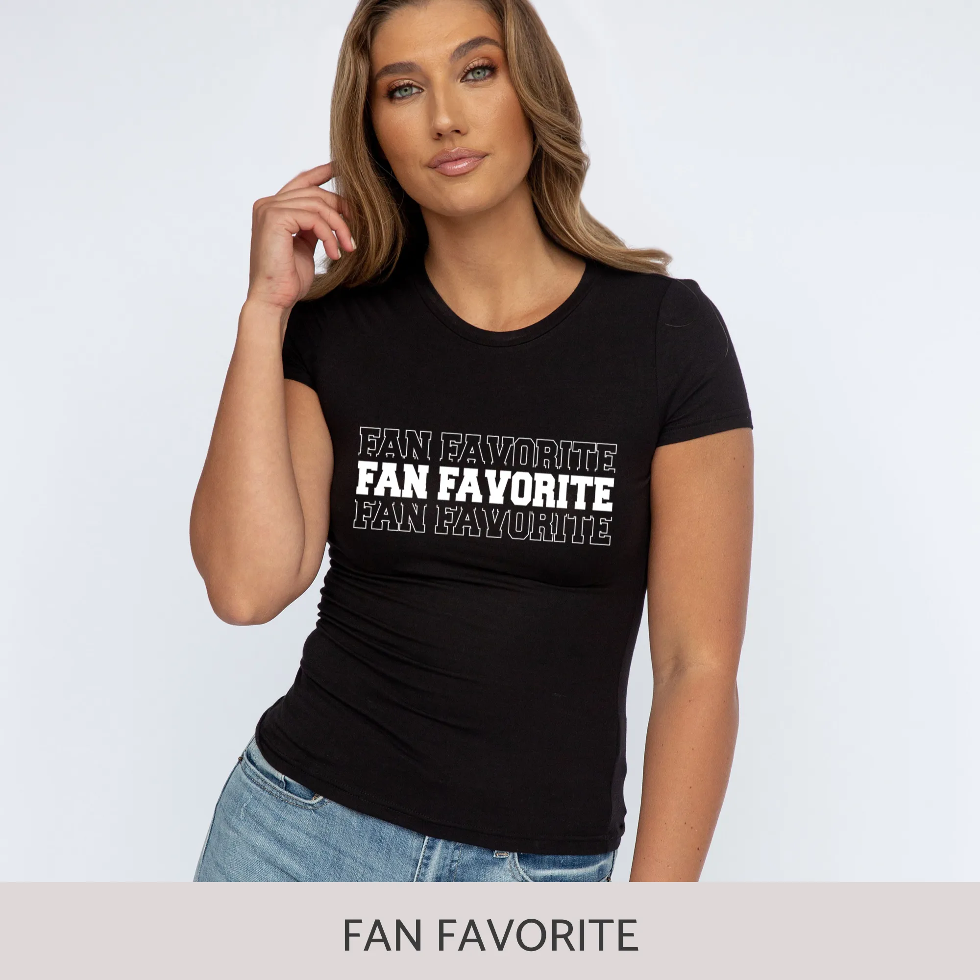 Slim-Fit Short Sleeve Tee in Black