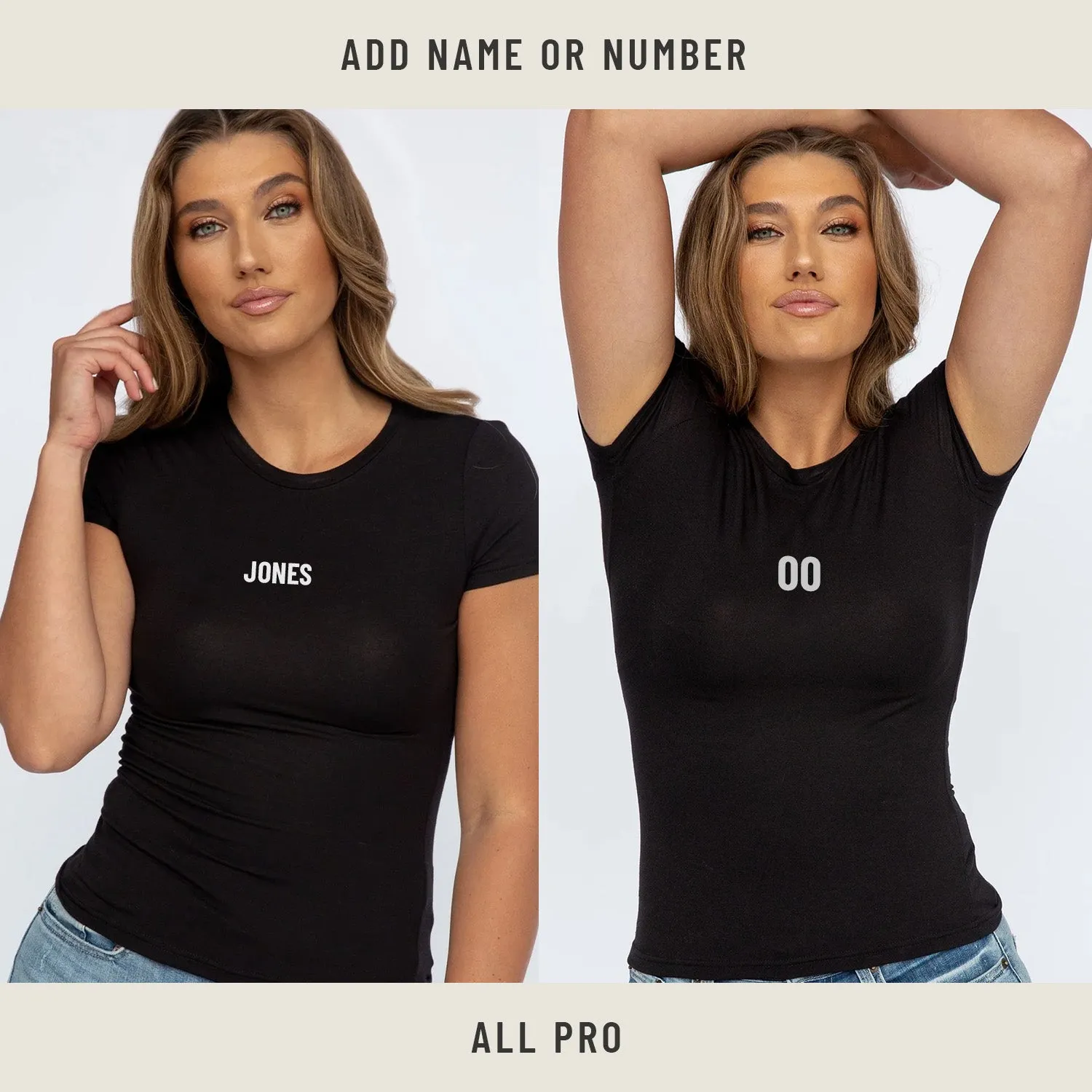 Slim-Fit Short Sleeve Tee in Black