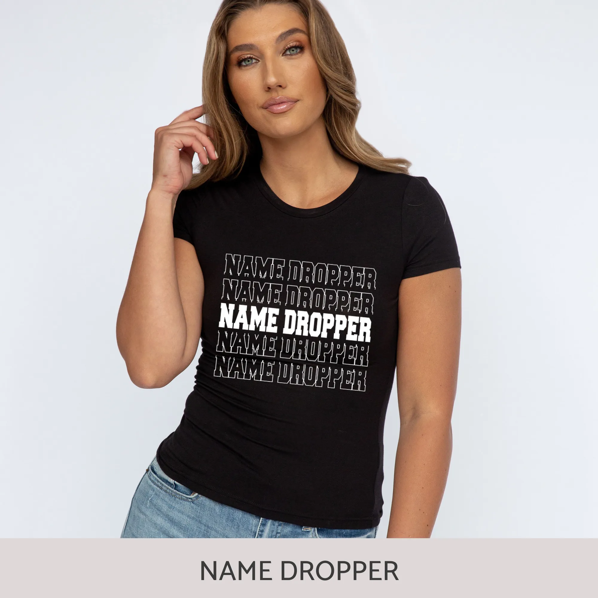 Slim-Fit Short Sleeve Tee in Black
