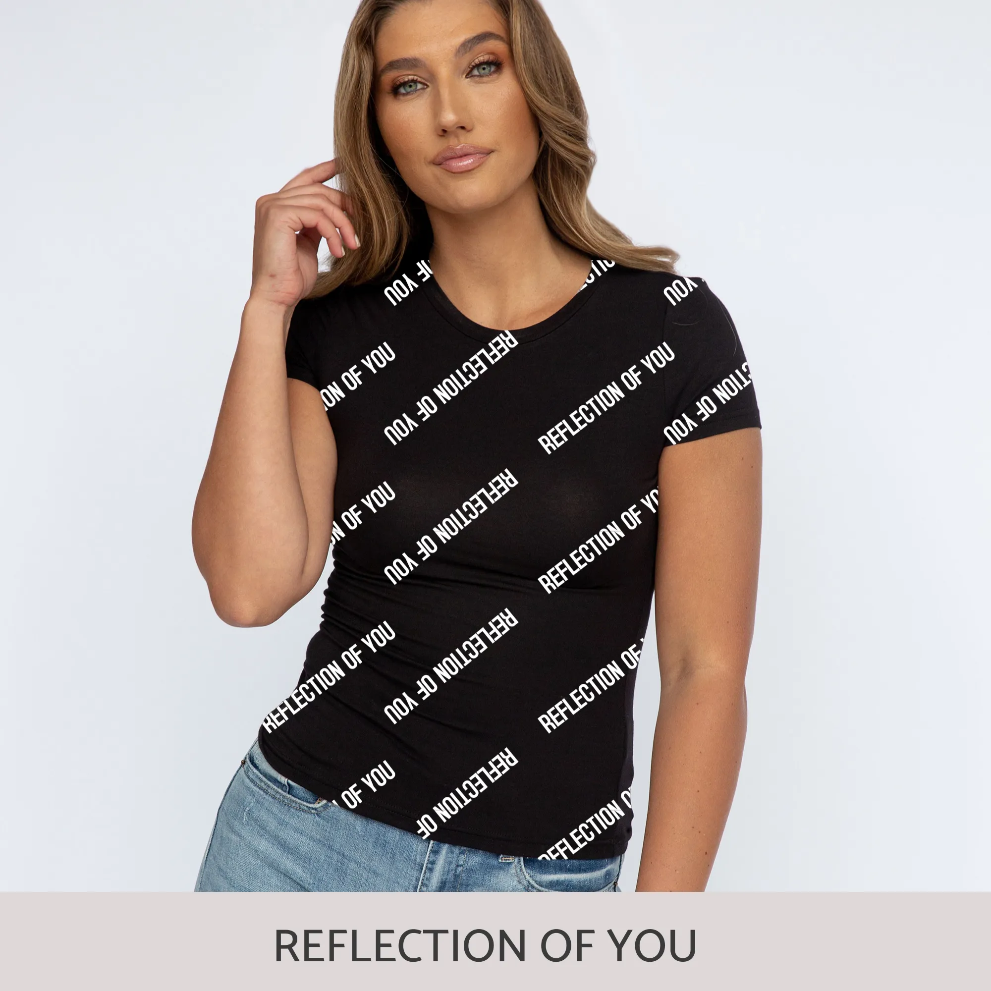 Slim-Fit Short Sleeve Tee in Black