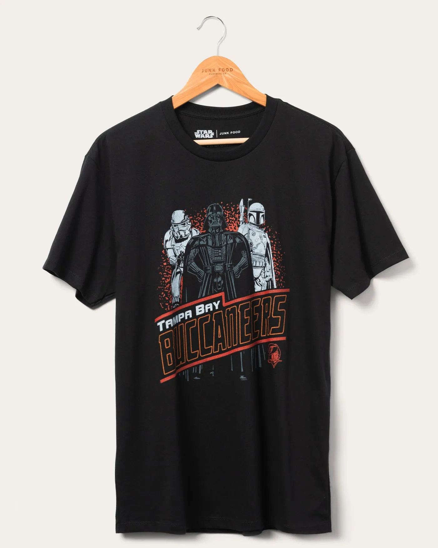 Unisex Star Wars™ x Junk Food x NFL Dark Side Team Buccaneers Tee