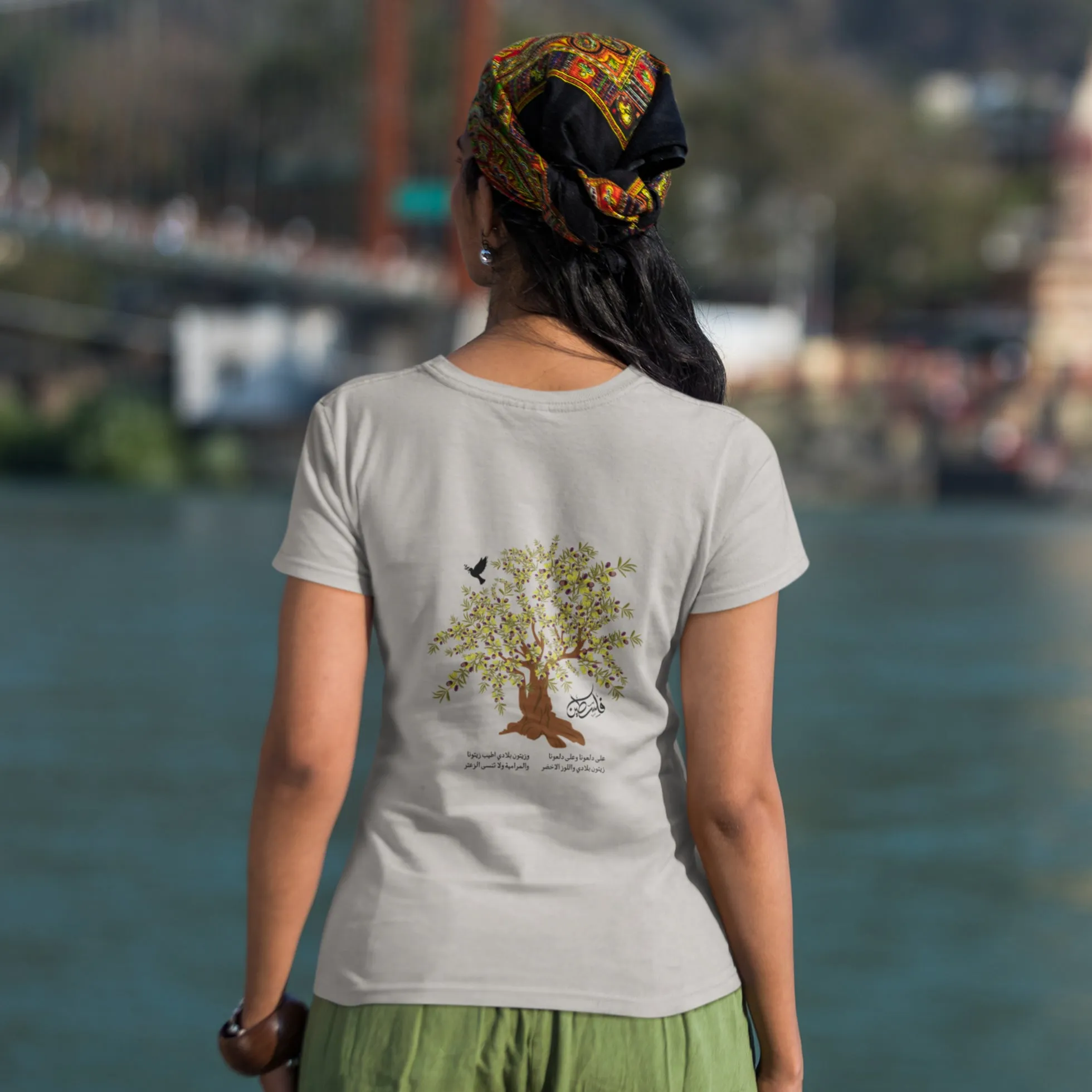 Women's Semi-Fitted Tee Ala Dalo’una in White