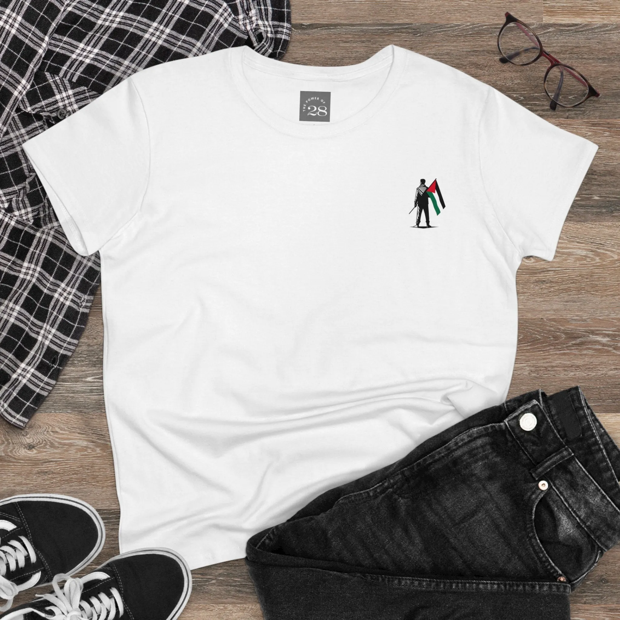 Women's Semi-Fitted Tee Eyes Speak Design