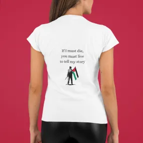 Women's Semi-Fitted Tee Eyes Speak Design
