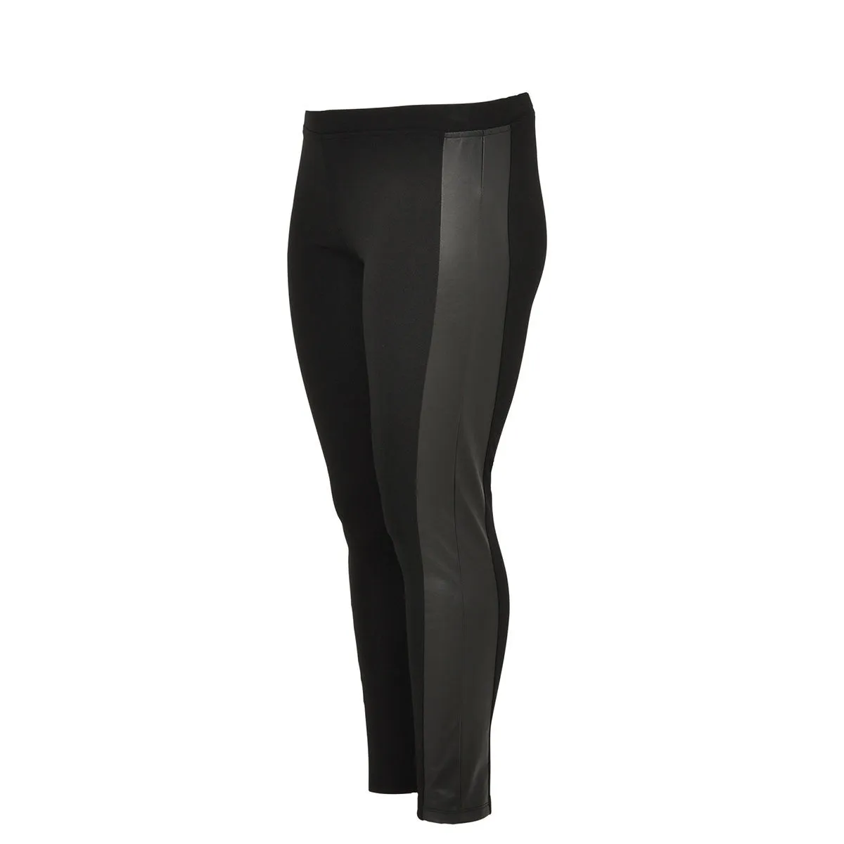 Yoek Legging Leather Stroke Interlock